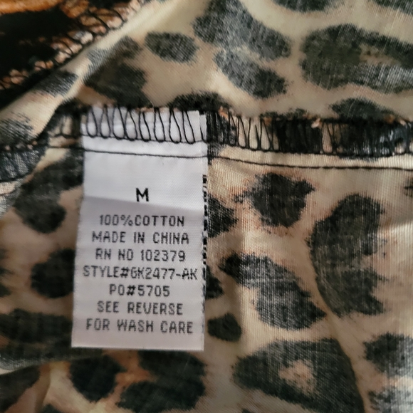 Leopard print Strapless Bralette/Crop top Size M - Picture 4 of 5